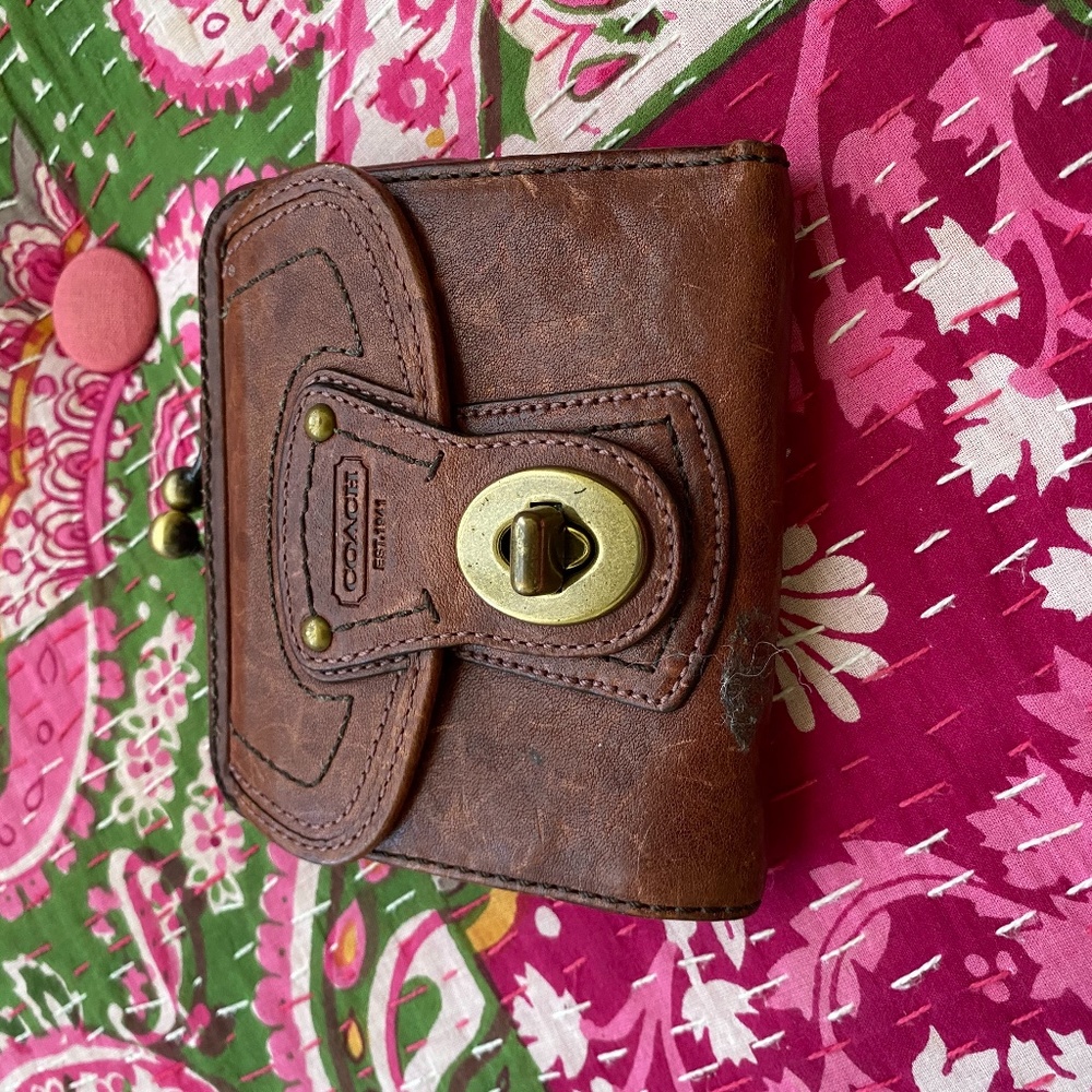 Coach leather wallet